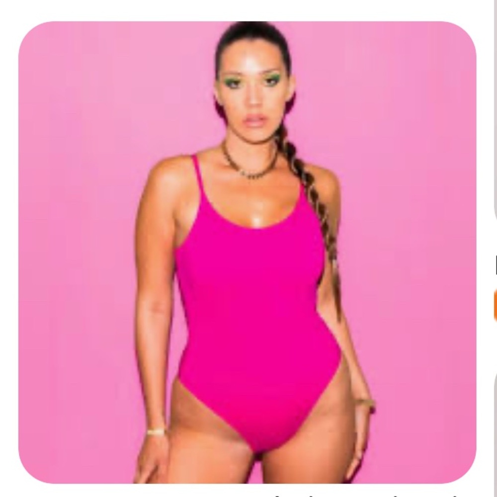 Pink Women's One Piece Swimsuit